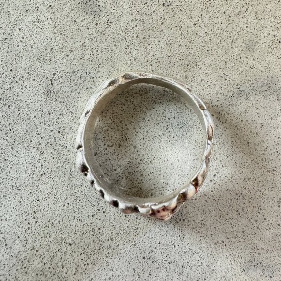 Handmade Sterling Silver Genuine Artisan Ring Diety Zeus Roman Face Mythology 7 - Picture 4 of 4